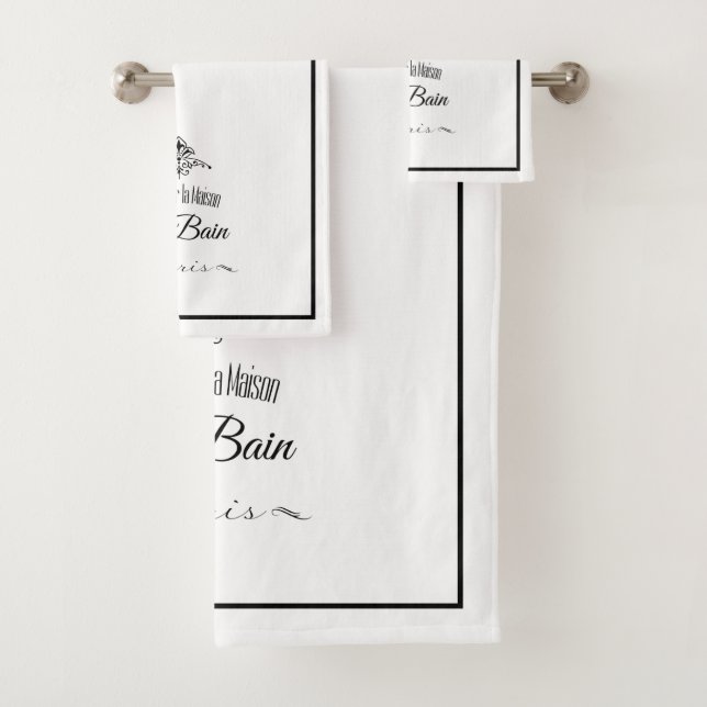 Luxe versez l'ensemble de serviette de Maison de (En situation)
