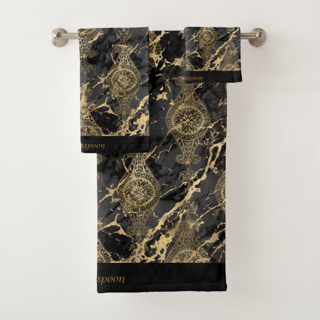 LUXE VINTAGE MARBLE CUSTOM TOWEL SET (Insitu)