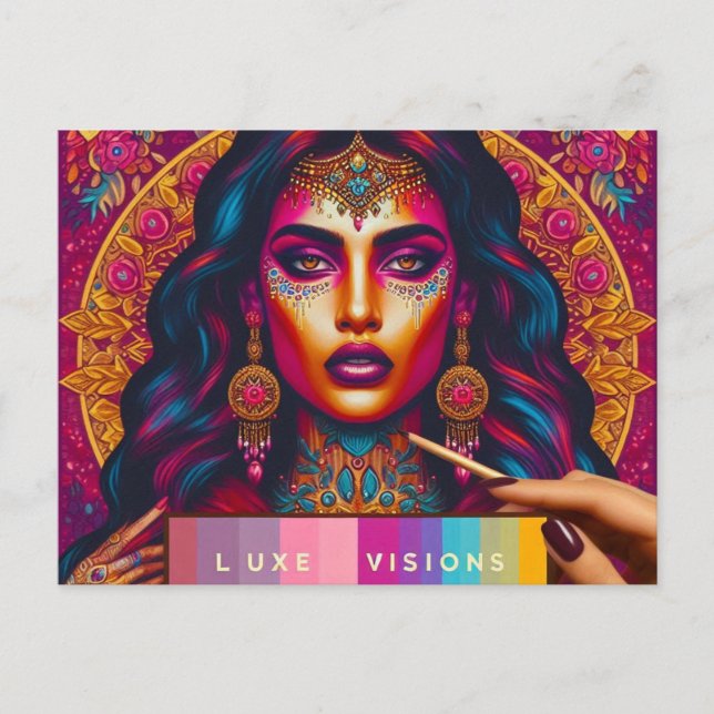 Luxe Visions  Holiday Postcard (Front)