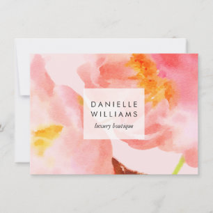 Luxe Watercolor Pink Florals Gift Certificate