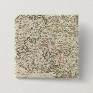 Luxembourg, Belgium 2 Inch Square Button