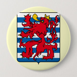 Luxembourg, Belgium 4 Inch Round Button