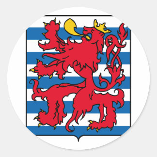 Luxembourg, Belgium Classic Round Sticker