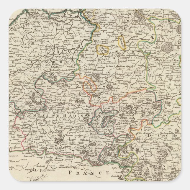 Luxembourg, Belgium Square Sticker (Front)