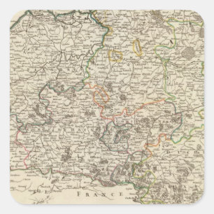 Luxembourg, Belgium Square Sticker