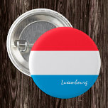 Luxembourg button, patriotic Luxembourg Flag 1 Inch Round Button<br><div class="desc">Buttons: Luxembourg & Luxembourg Flag - love my country,  travel,  holiday,  national patriots / sports fans</div>