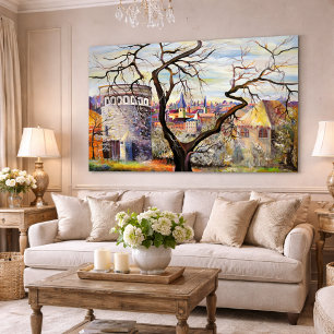 Luxembourg City - Psychedelic Plateau Du Rham Poster