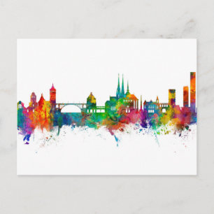 Luxembourg City Skyline Postcard