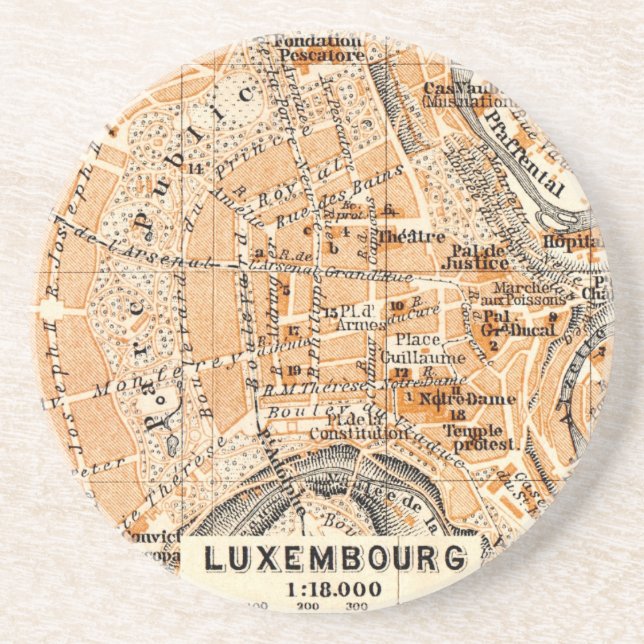 Luxembourg Coaster (Front)