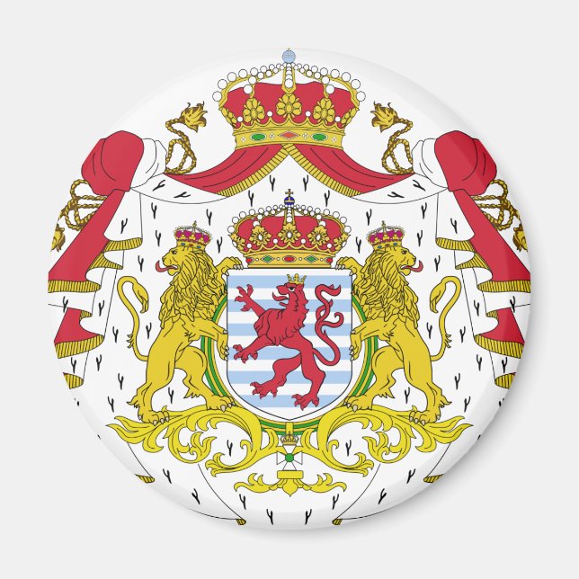 Luxembourg coat of arms magnet (Front)