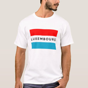 luxembourg country flag symbol name text T-Shirt