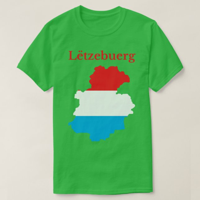 Luxembourg District Map T-Shirt (Design Front)