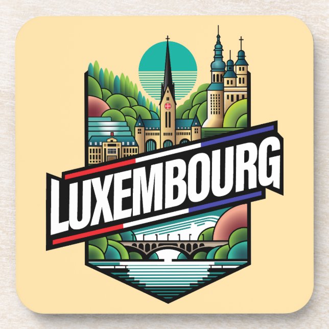 Luxembourg Europe Coaster (Front)