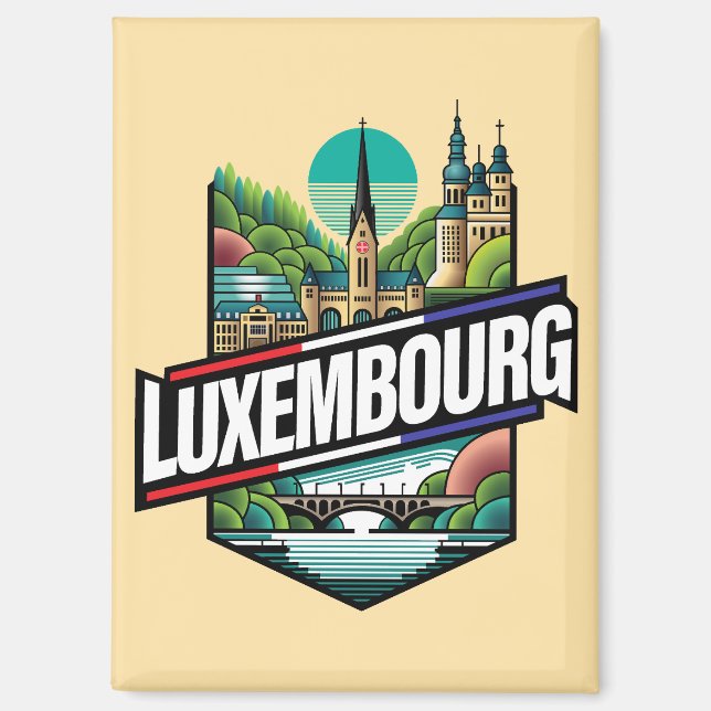 Luxembourg Europe Magnet (Front)