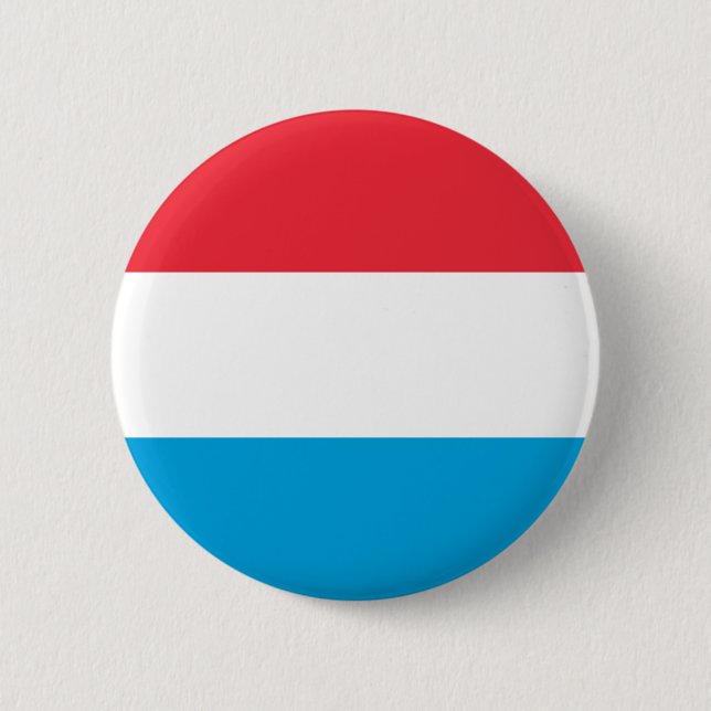 Luxembourg Flag 2 Inch Round Button (Front)