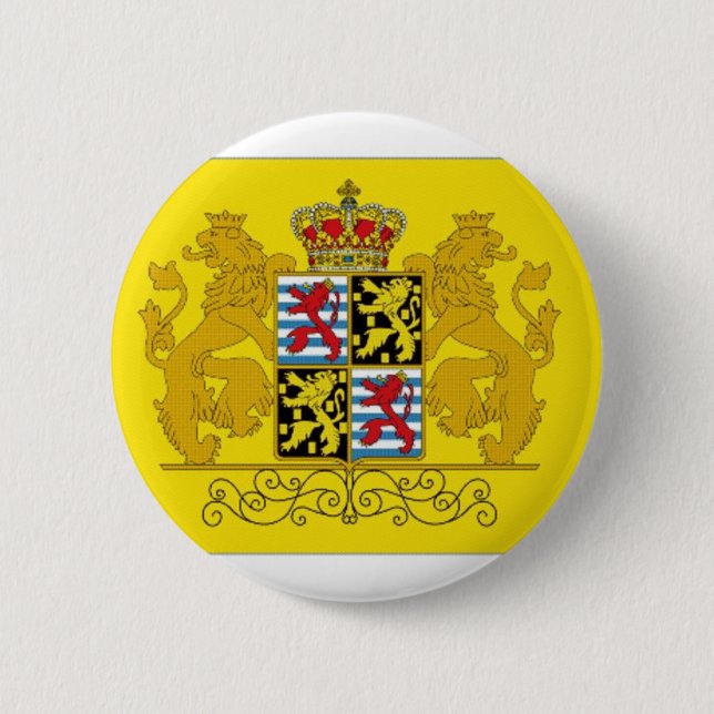 Luxembourg Flag 2 Inch Round Button (Front)