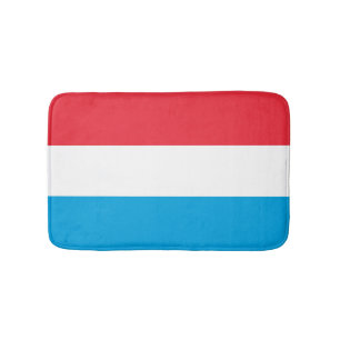 Luxembourg flag bath mat