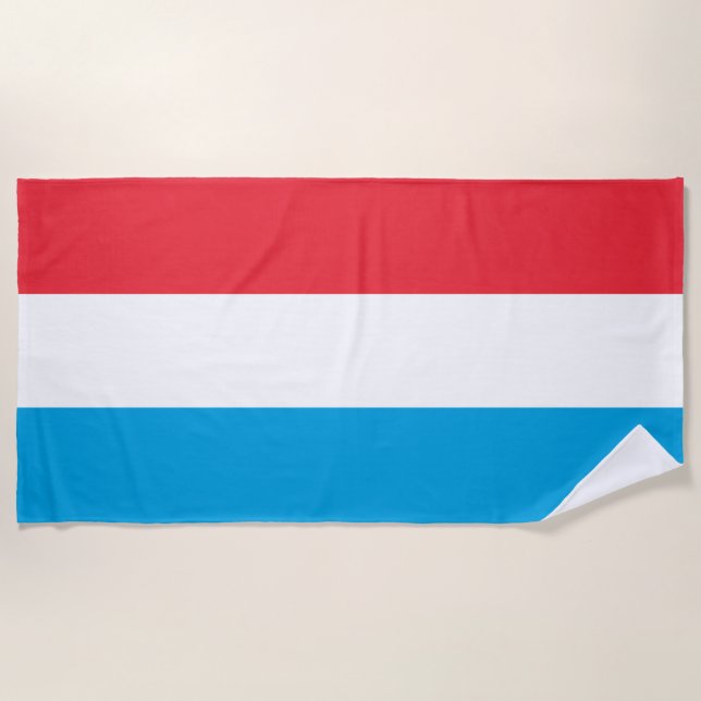 Luxembourg Flag Beach Towel (Front)