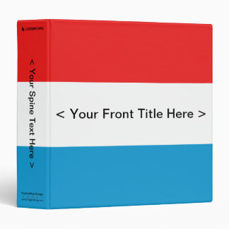 Luxembourg Flag Binder