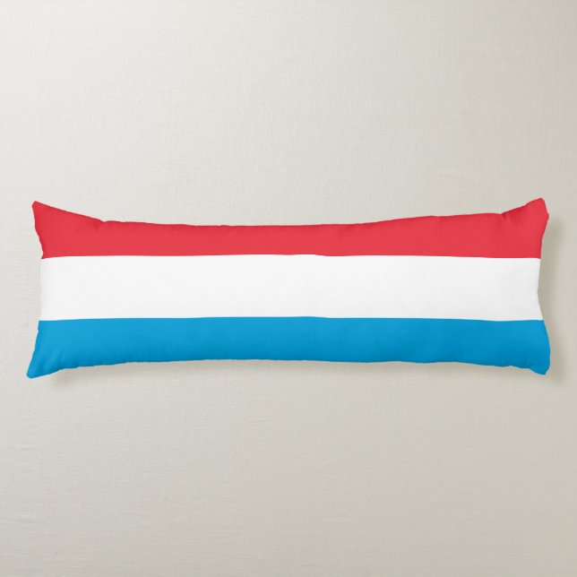 Luxembourg flag body pillow (Front)