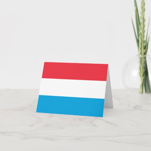 Luxembourg Flag Card (Front)