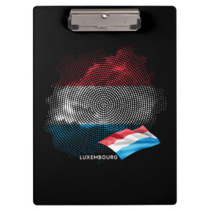Luxembourg flag clipboard