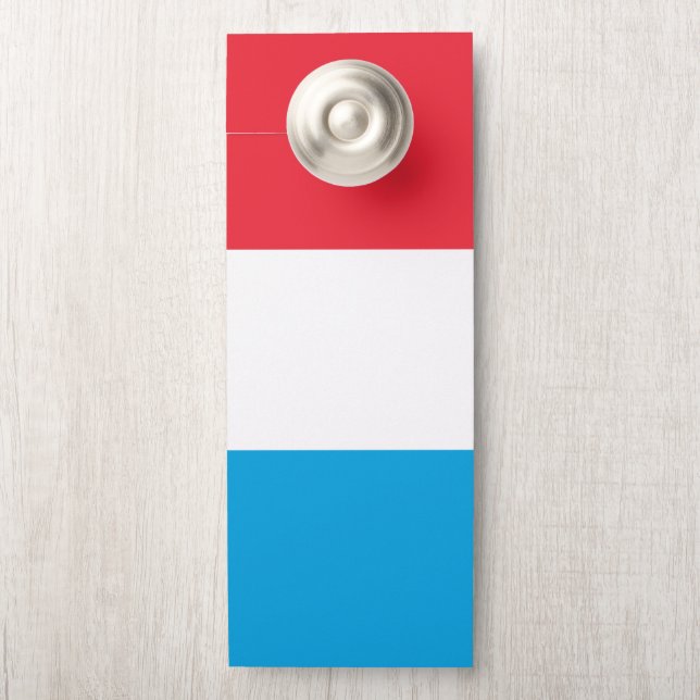 Luxembourg flag door hanger (On Knob)