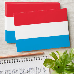 Luxembourg flag envelope