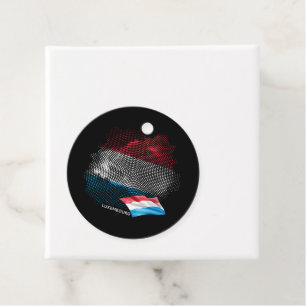 Luxembourg flag favour tags