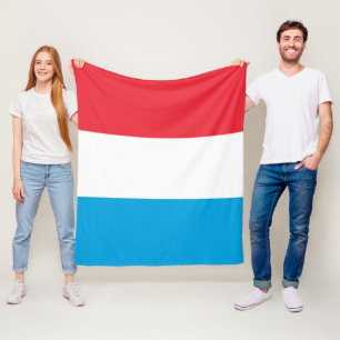 Luxembourg flag fleece blanket
