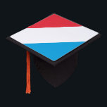 Luxembourg Flag Graduation Cap Topper<br><div class="desc">Patriotic flag of Luxembourg.</div>