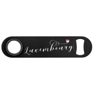 Luxembourg Flag Heart, Luxembourger Bar Key