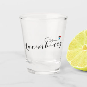 Luxembourg Flag Heart, Luxembourger Shot Glass