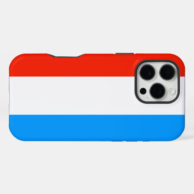Luxembourg Flag iPhone Case (Back Horizontal)
