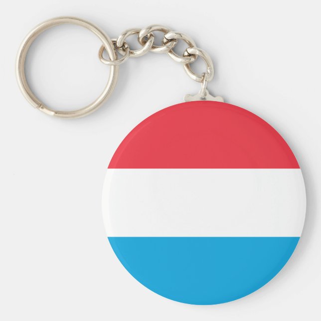 Luxembourg Flag Keychain (Front)