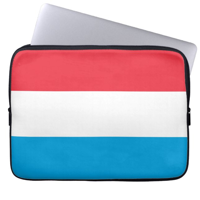 Luxembourg flag laptop sleeve (Front)