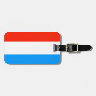 Luxembourg flag luggage tag