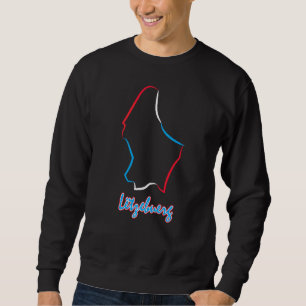 Luxembourg Flag Luxembourg Outline Luxembourger Le Sweatshirt