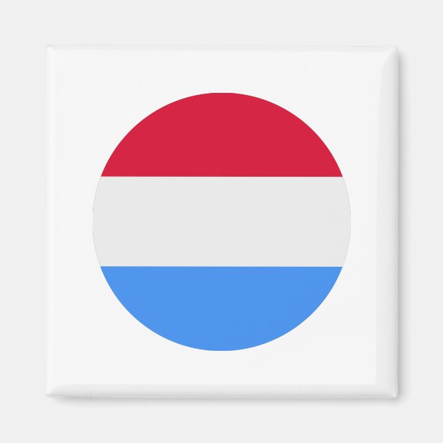 Luxembourg Flag Magnet (Front)