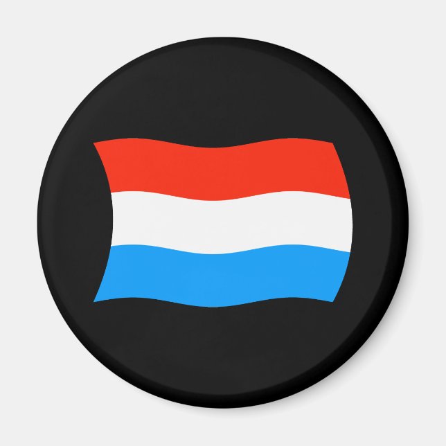 Luxembourg Flag Magnet (Front)