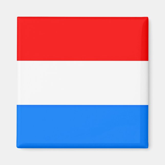 Luxembourg flag  magnet (Front)