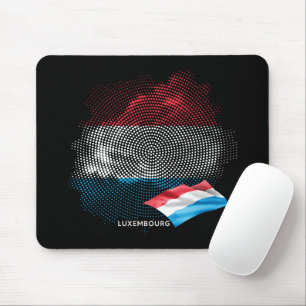 Luxembourg flag mouse pad