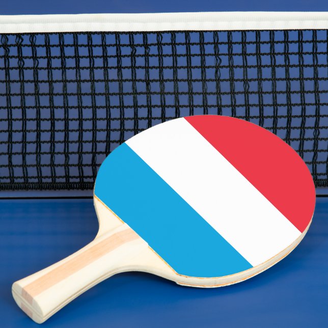 Luxembourg flag ping pong paddle (Insitu)