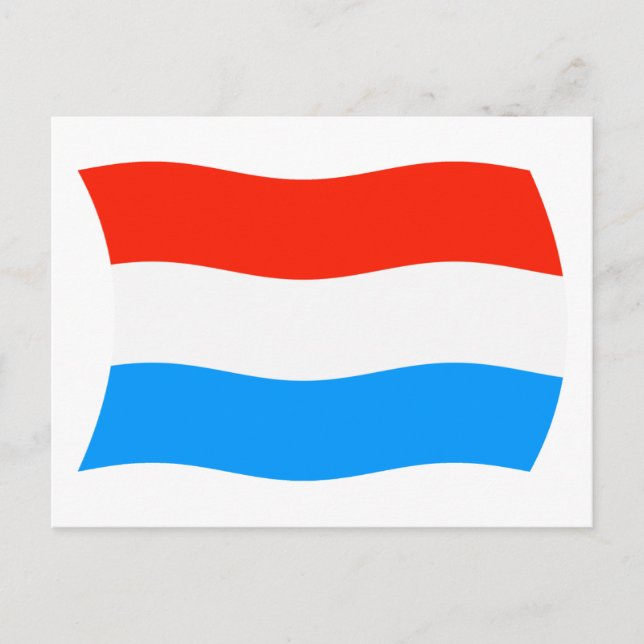 Luxembourg Flag Postcard (Front)