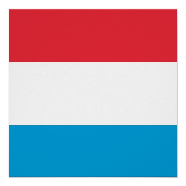 Luxembourg flag poster (Front)