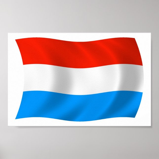 Luxembourg Flag Poster Print (Front)