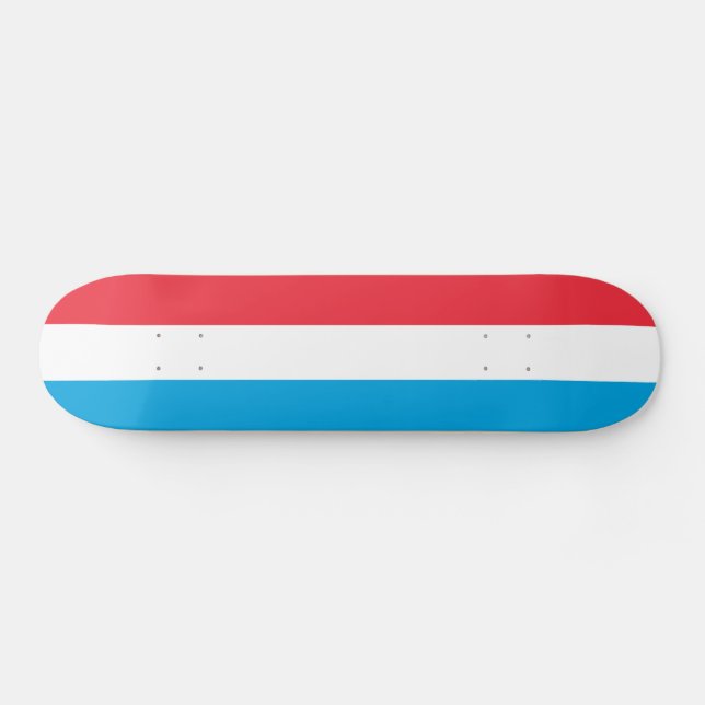 Luxembourg Flag Skateboard (Horz)
