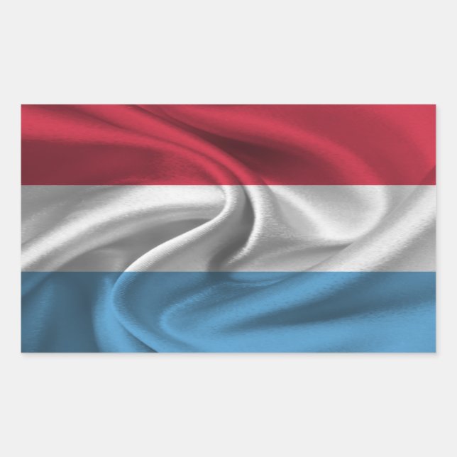 Luxembourg Flag Sticker (Front)