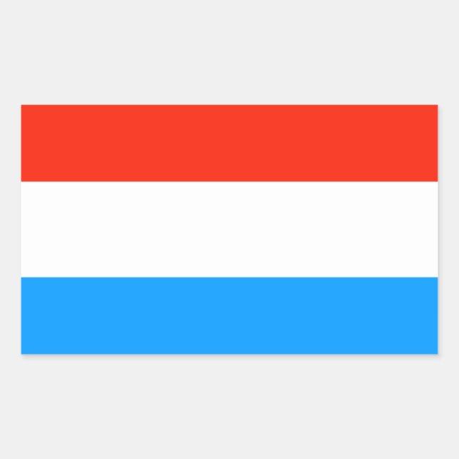 Luxembourg flag sticker (Front)