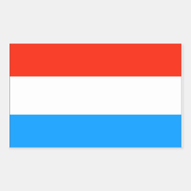 Luxembourg Flag Sticker (Front)